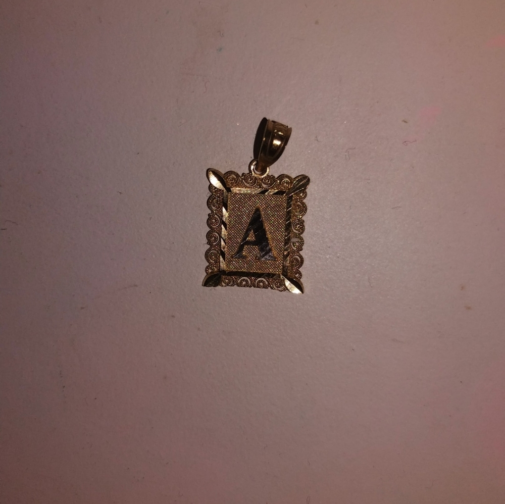 10k Yellow Gold Letter A